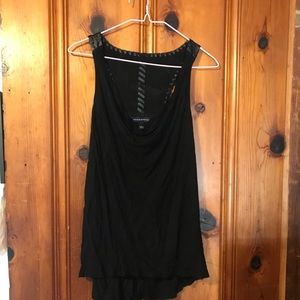 Rock & Republic Large Tank With Leather Detail